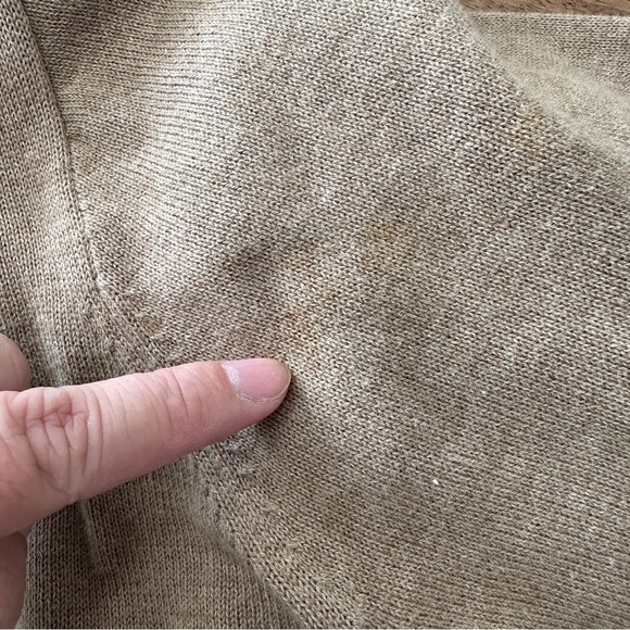 J. Crew‎ Sweater Mens XL V-Neck Brown Cotton Pullover Academia Casual - Picture 10 of 11